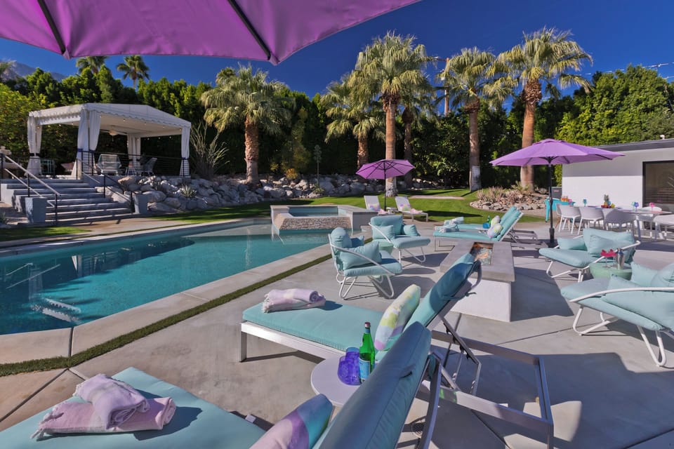 Plenty of lounge and seating options around the pool