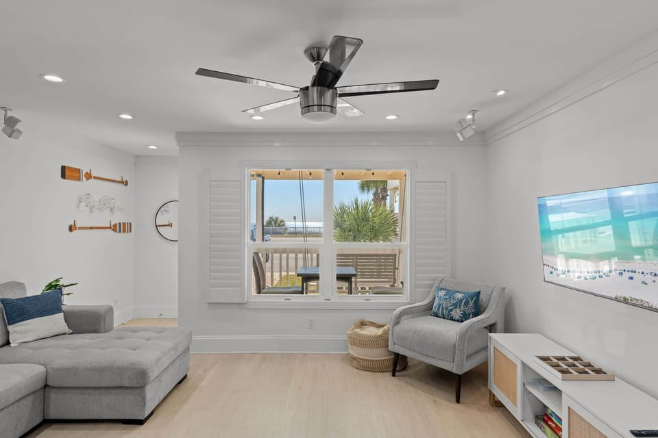 Open concept living room space