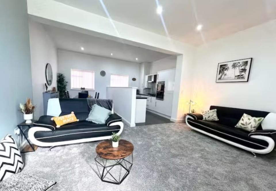 Warm living area with natural light and charm