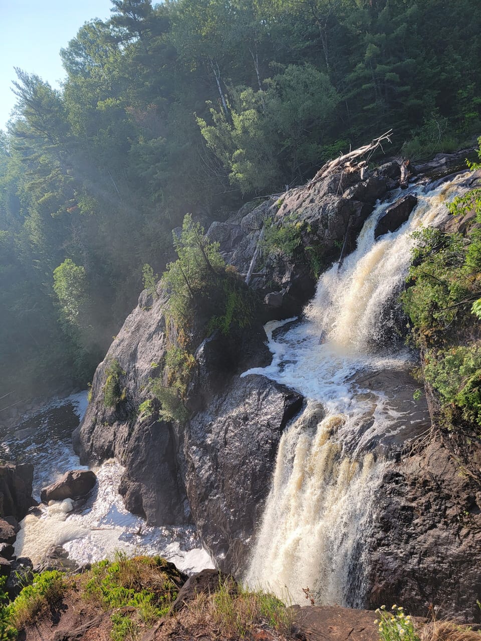 enjoy all the waterfalls all around