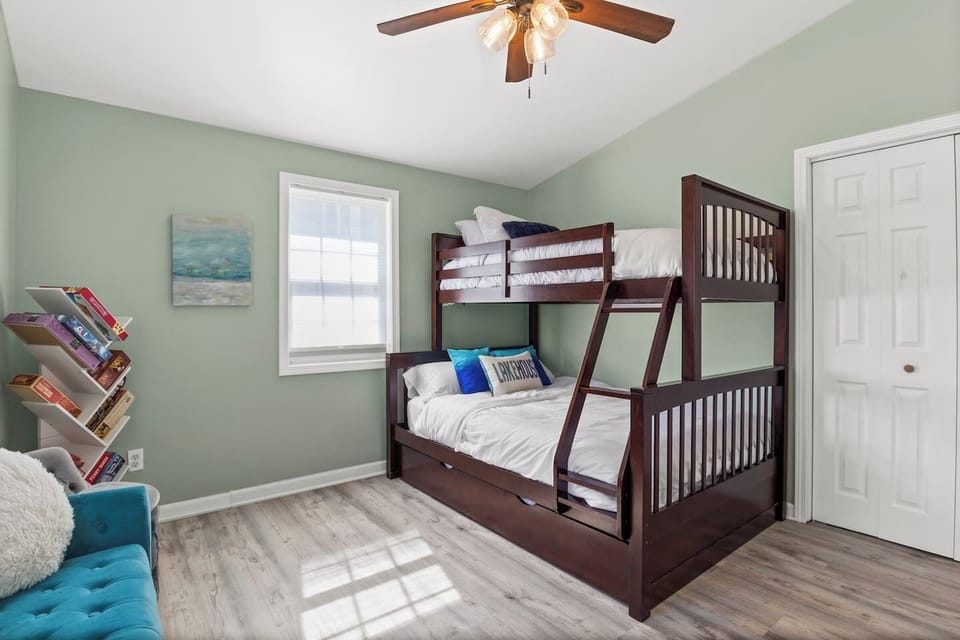 Bunk room with twin-over-full bed