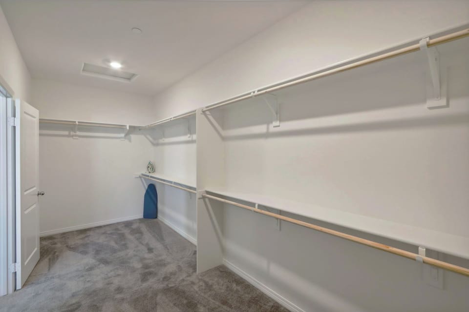 Enjoy a spacious closet for all your storage needs!