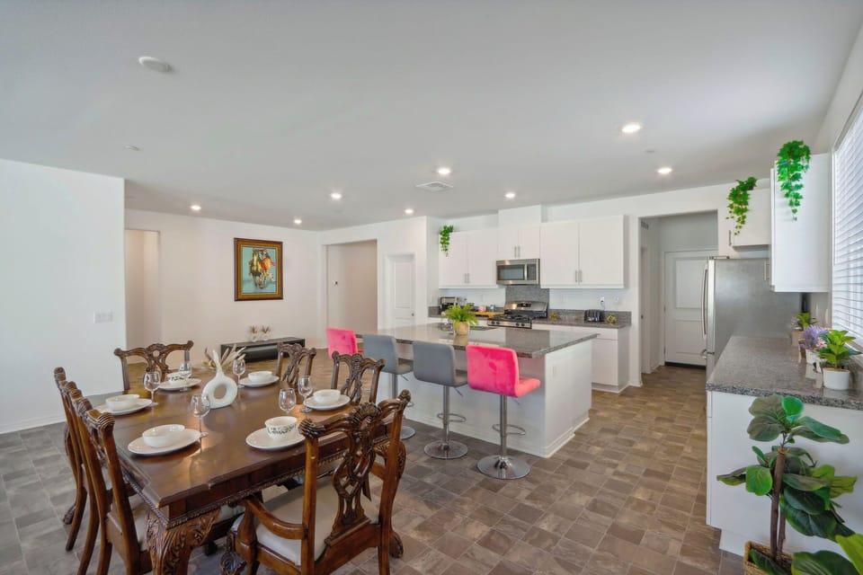 Our well-stocked and spacious kitchen is the perfect place for your cooking.