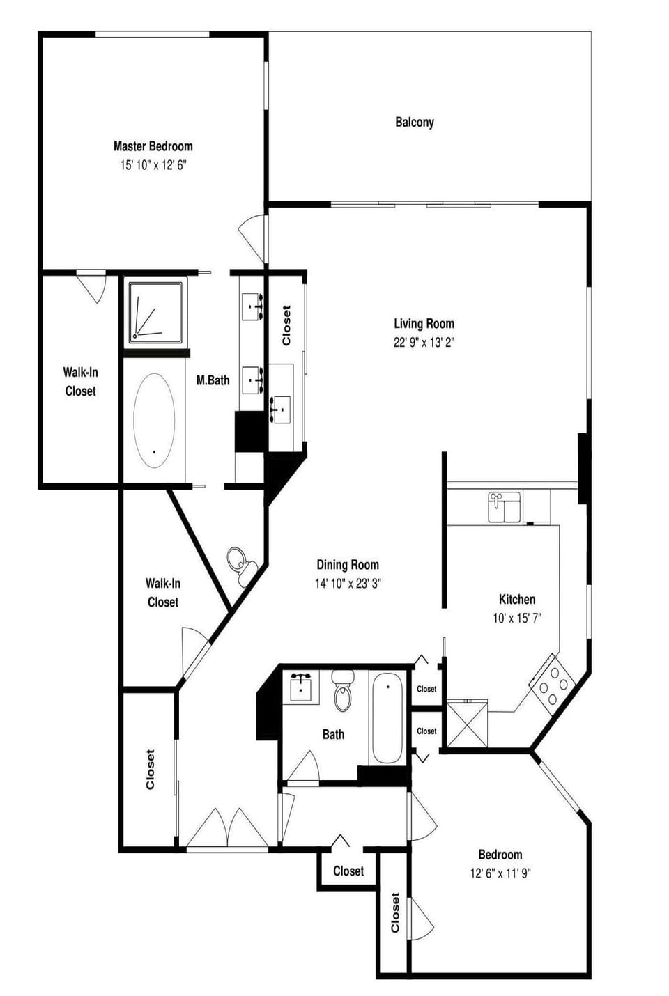 Ocean Harbor 104A - Floor Plan
