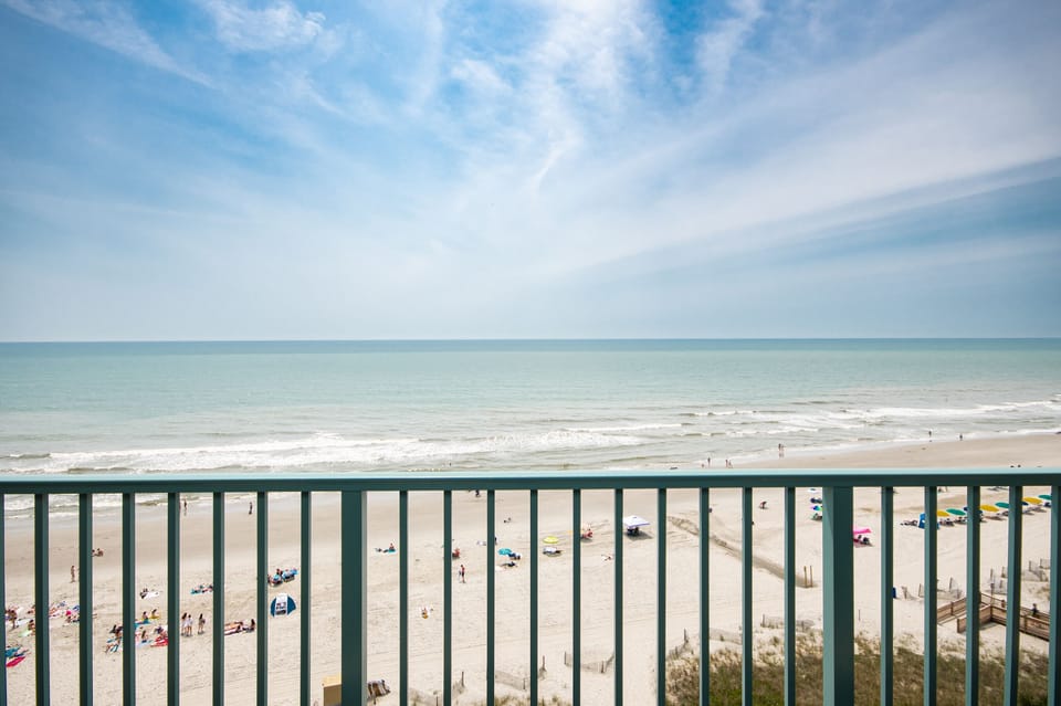 You will never get tired of taking in the ocean view off the balcony!