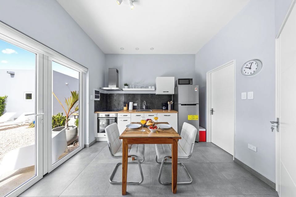 Enjoy a meal for two in this intimate dining space, complete with a fully-equipped kitchen.