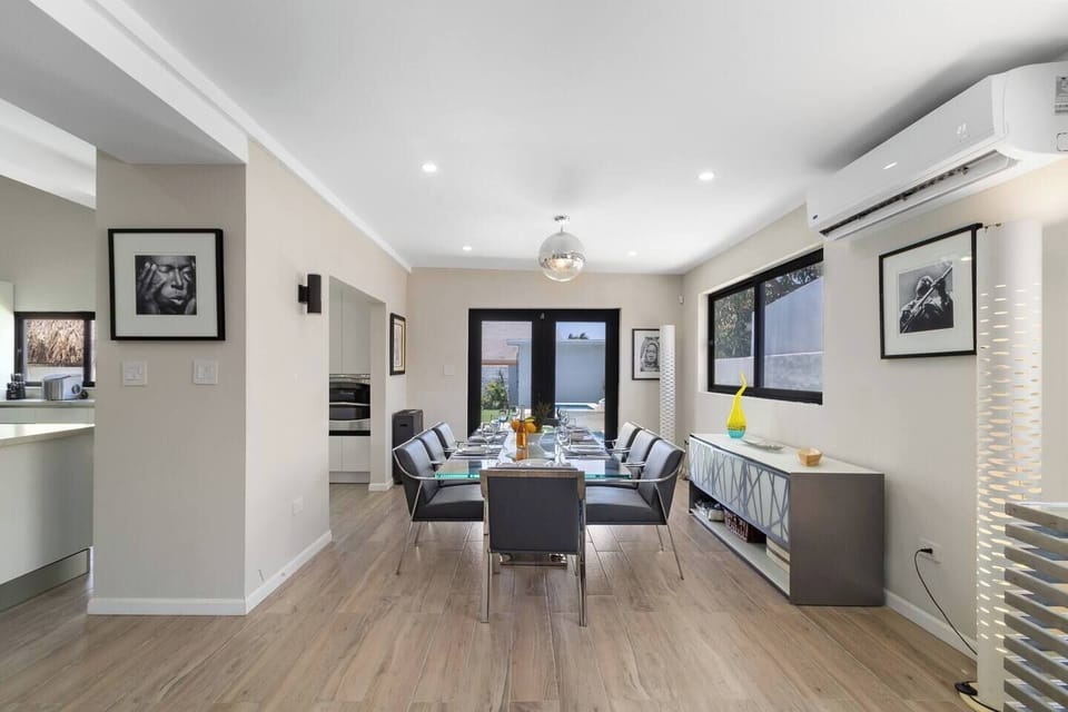 Intimate dining setting: gather for a delicious meal in our stylish indoor space