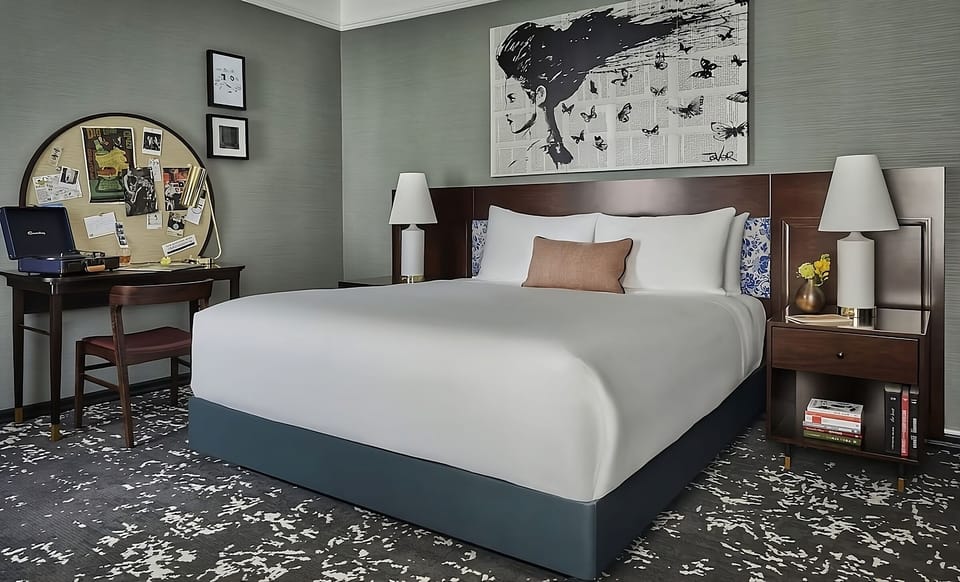 Stretch out in a spacious room with artful, boutique charm.
