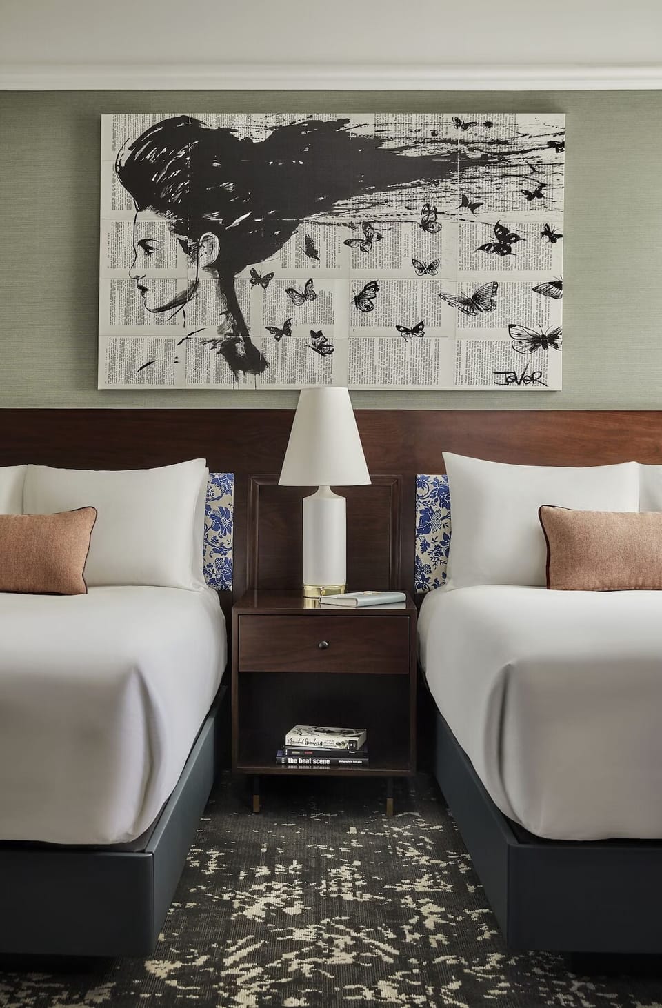 Enjoy thoughtful bedside details for a calm, cozy night in.