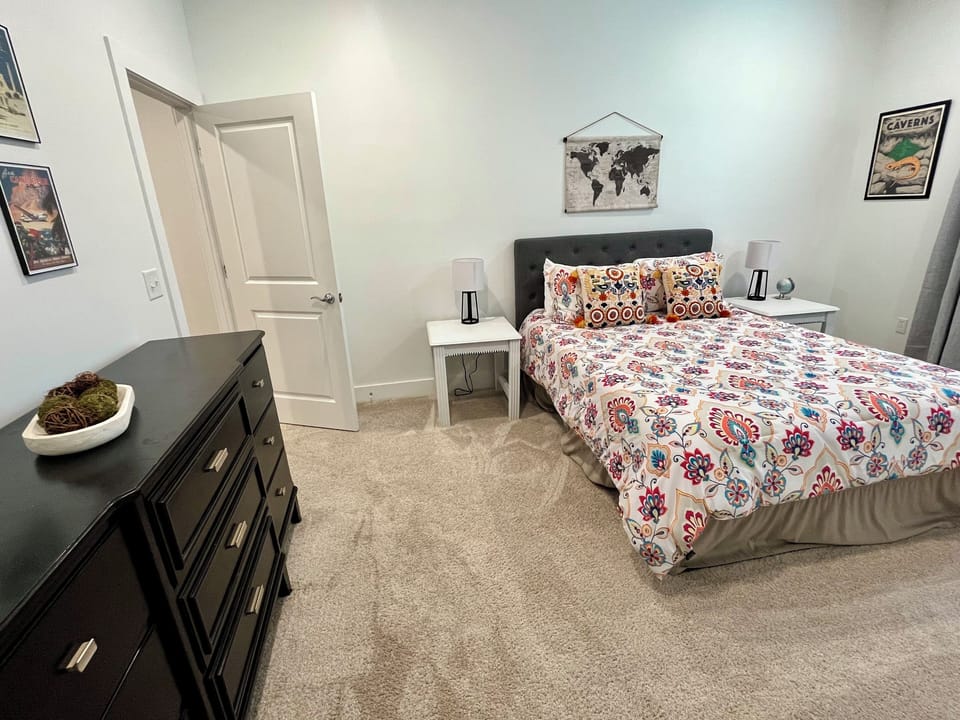 Upstairs queen and bath