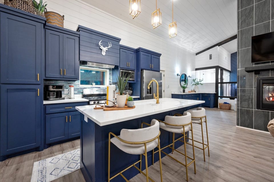 Kitchen with island seating