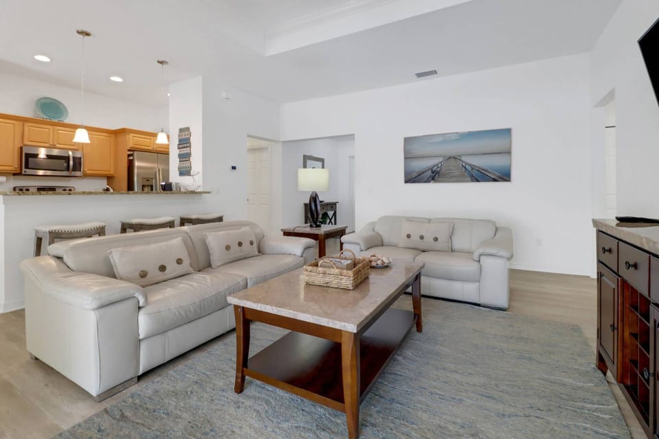 The home is comfortably appointed in family-friendly furnishings throughout.