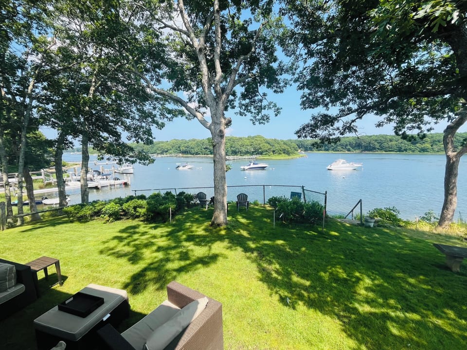 Spectacular view from the back yard!  Great area for kayaking and relaxing.