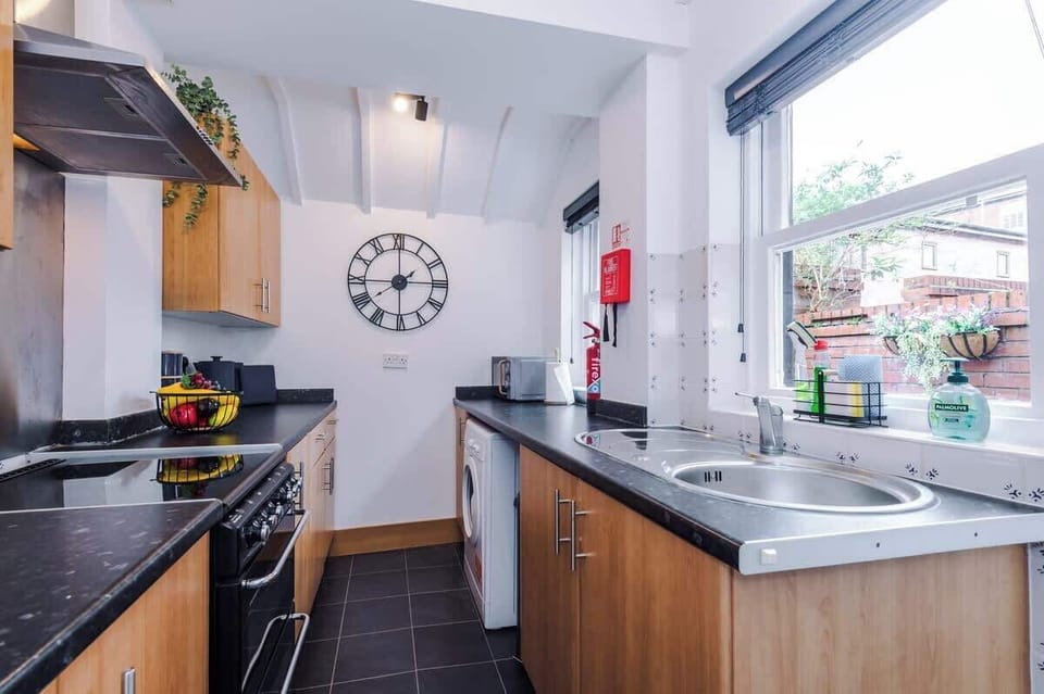 The fully equipped kitchen has everything you need for a long or short stay whilst away in Chester.