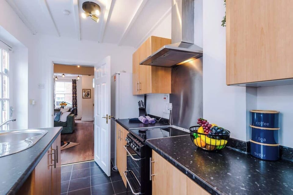 The fully equipped kitchen has everything you need for a long or short stay whilst away in Chester.