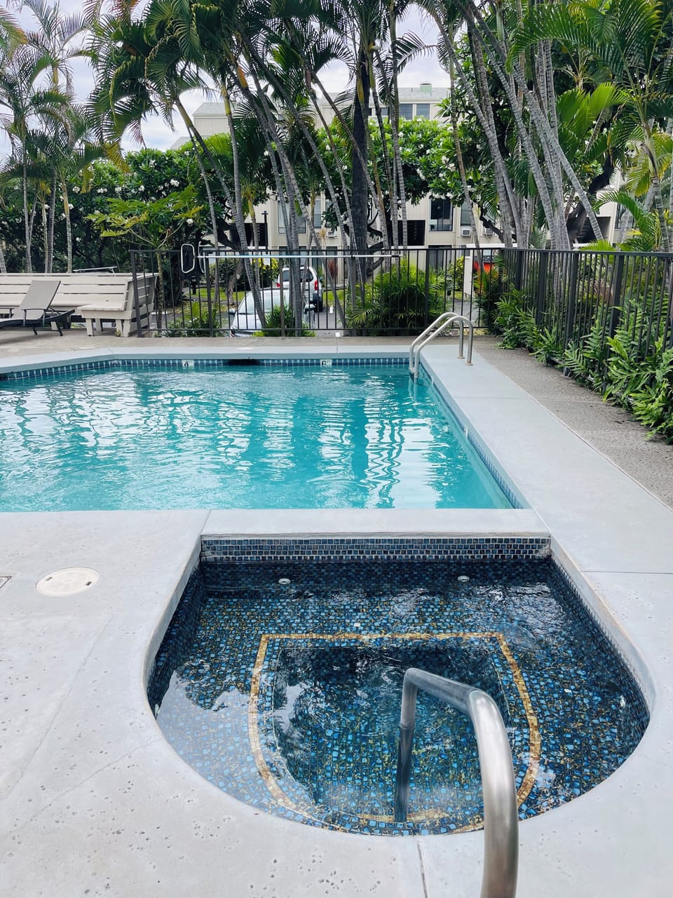 Newly updated pool and spa