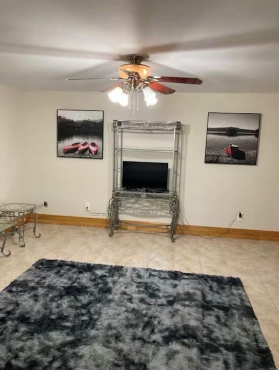 Large room with king bed on lower level 