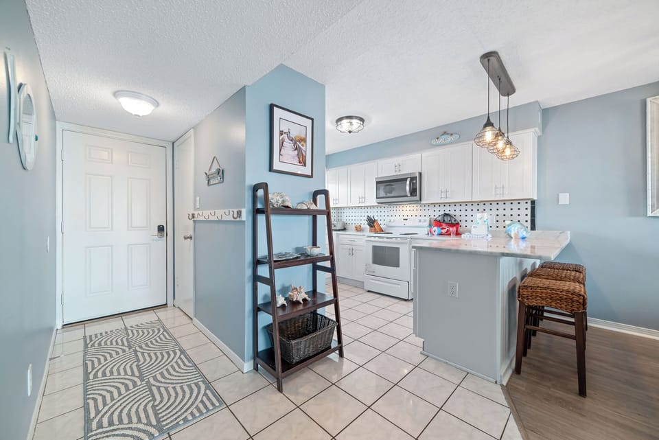 Entrance and kitchen
