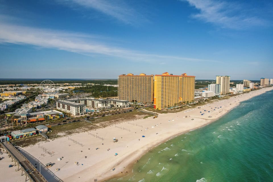 Plenty of space on the expansive beach.