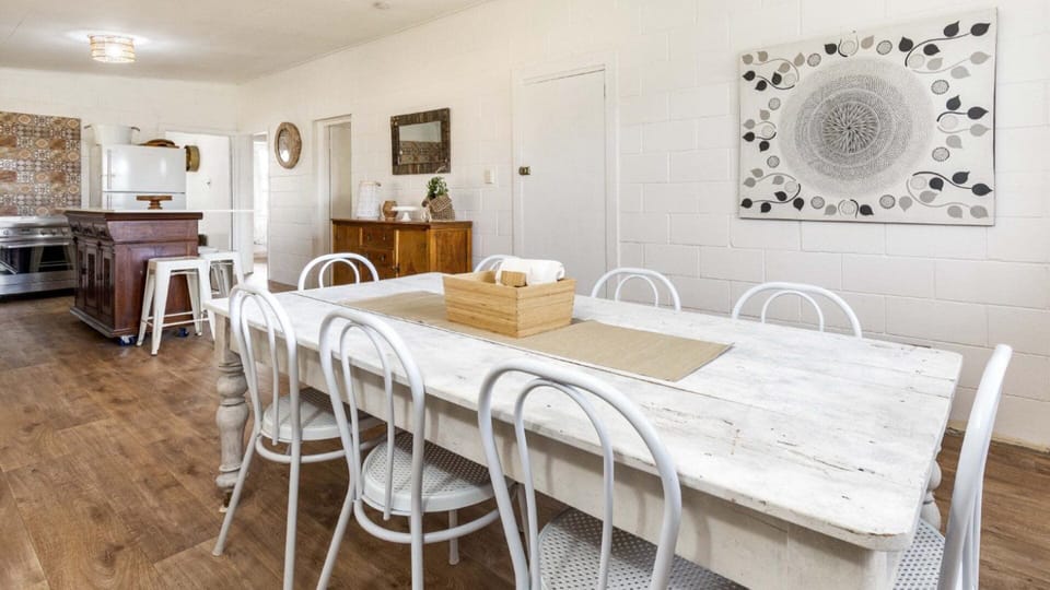 Eight seater dining table perfect for meals with family and friends