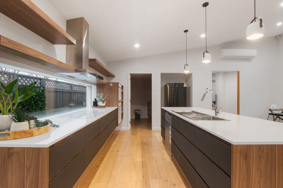 Kitchen + Coffee Machine + Breakfast Bar