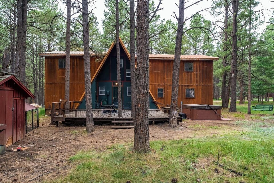 A-frame Chalet on large, treed lot
