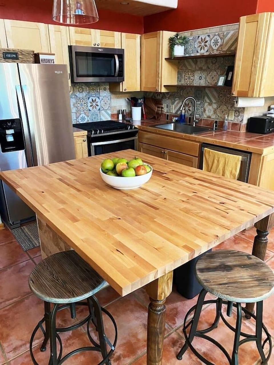 Large kitchen island