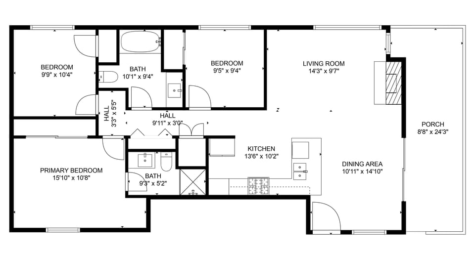 315 East Balboa Blvd. A Floorplan