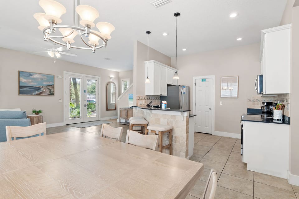 Dining and kitchen