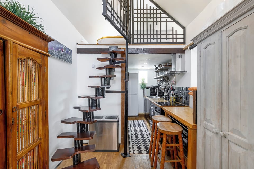 Stair case to mezzanine area 