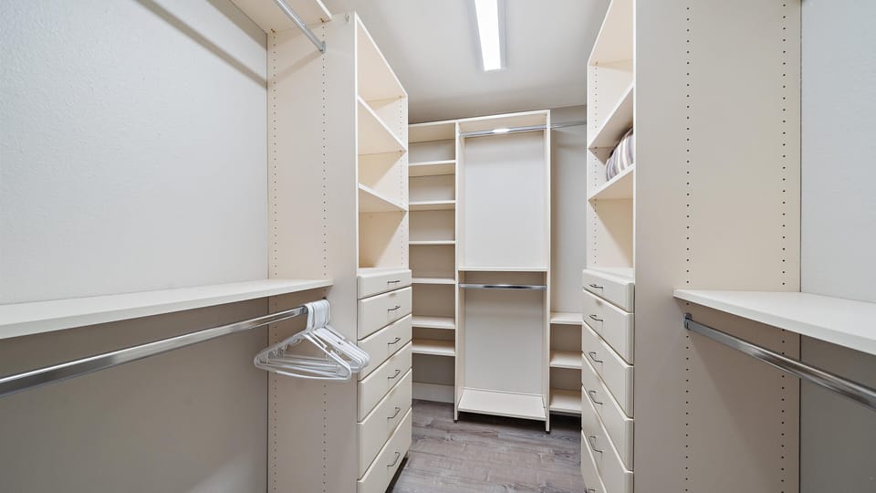 Walk-in Closet with Lots of Storage