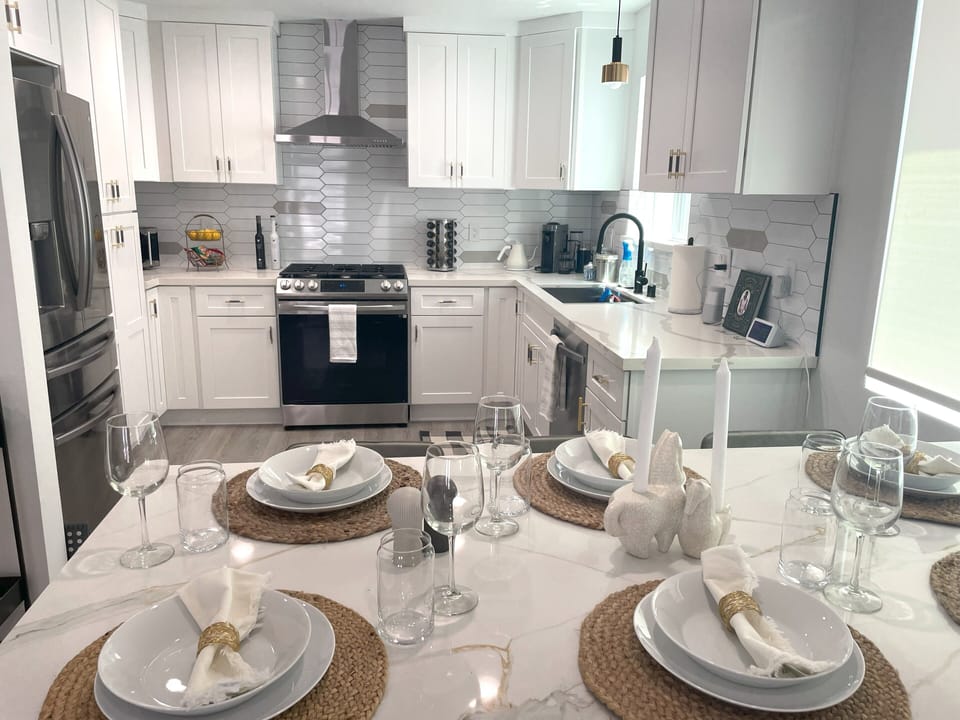 chefs kitchen, well stocked  and ready for you.