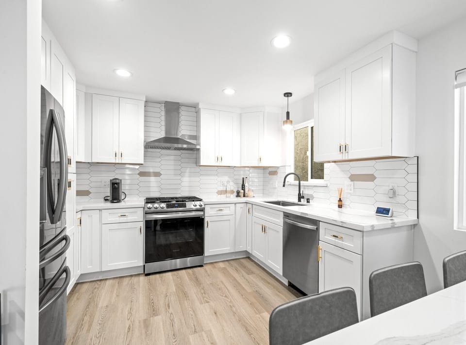 Fully stocked chef's kitchen with everything you need. 