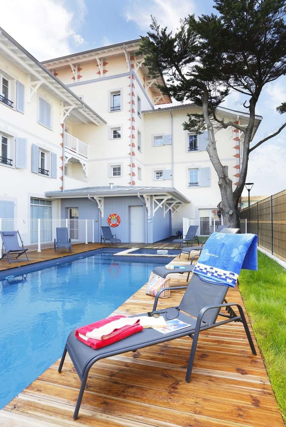 The outdoor pool is the perfect place to spend time with family!