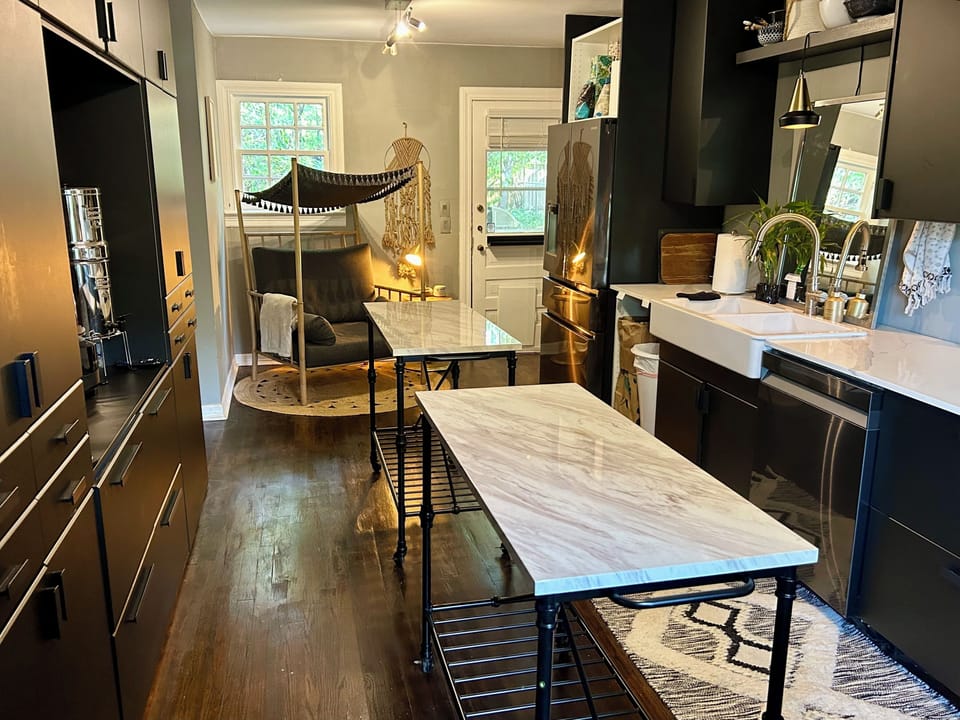 Banks of cabinets for storage and efficiency