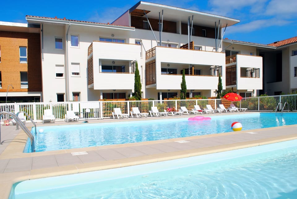 Get some sun in the outdoor pool.