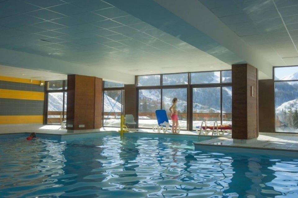 Spend time with family and friends in the indoor pool.