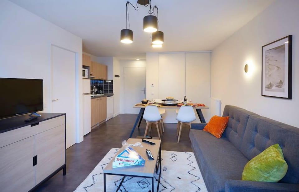 Kick back and relax in the comfortable living space.