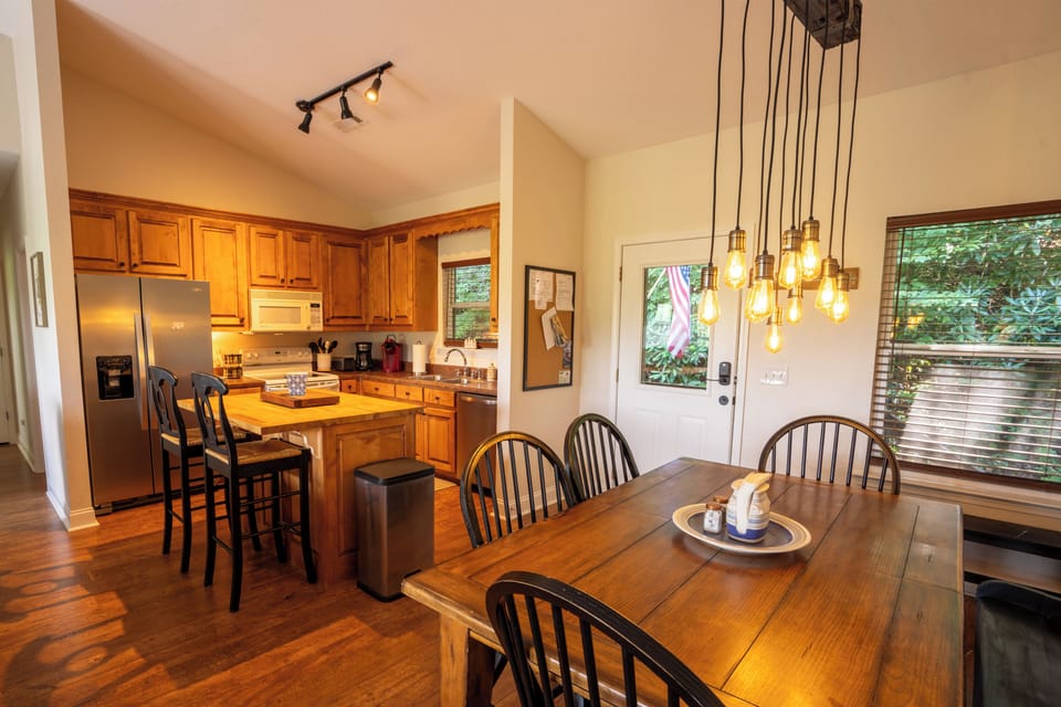 Fully Stocked Dining Room and Kitchen