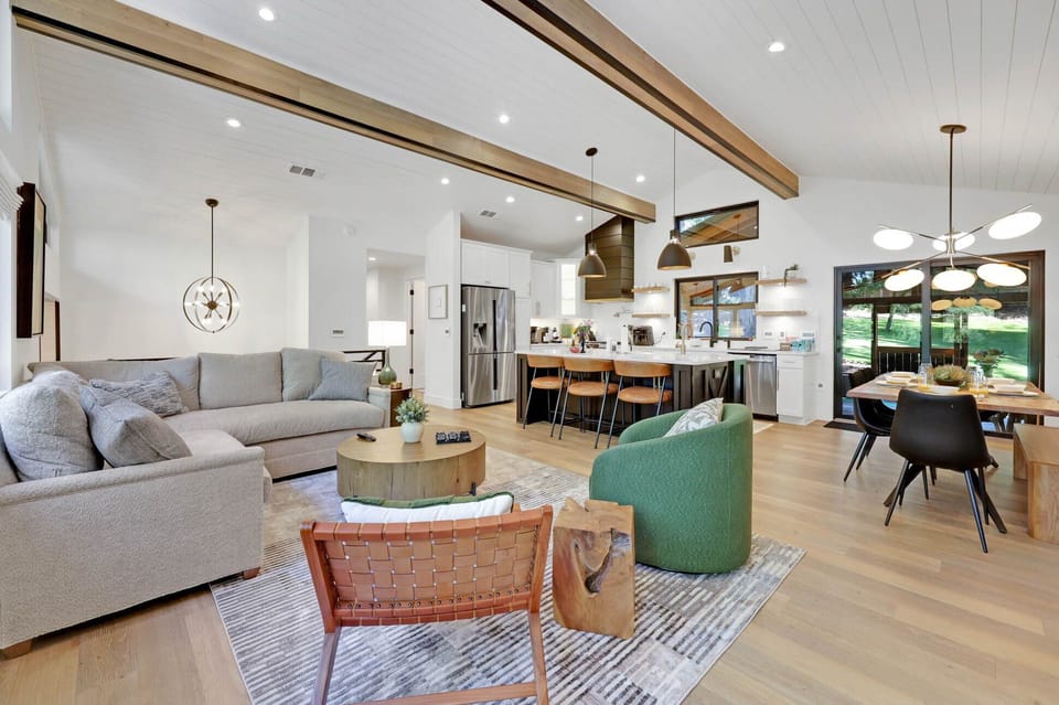 This inviting space is a great place to get everyone together.