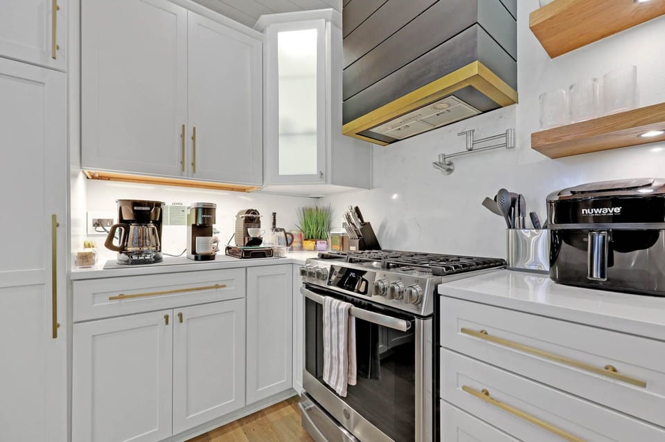 Our kitchen is a great place to prepare a meal.