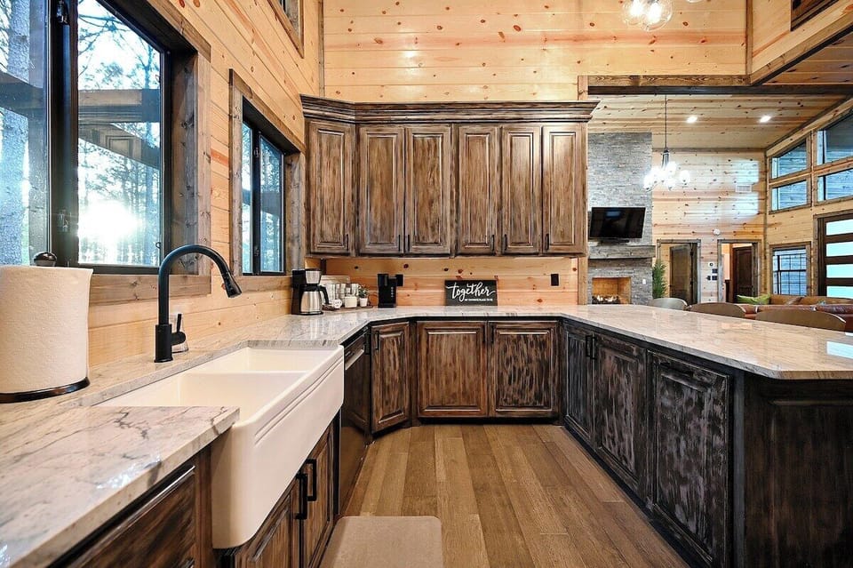 Fully stocked kitchen for preparing meals during your stay