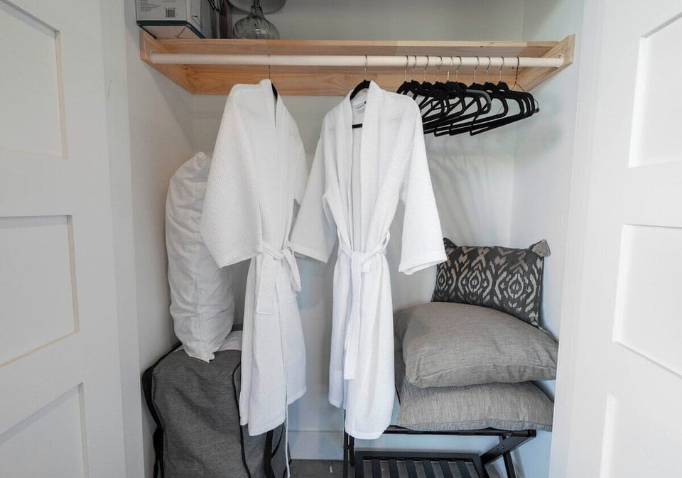 Master bedroom #1 closet with robes