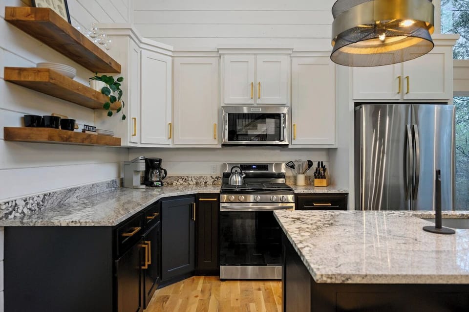 Fully stocked kitchen ready for cooking meals during your stay