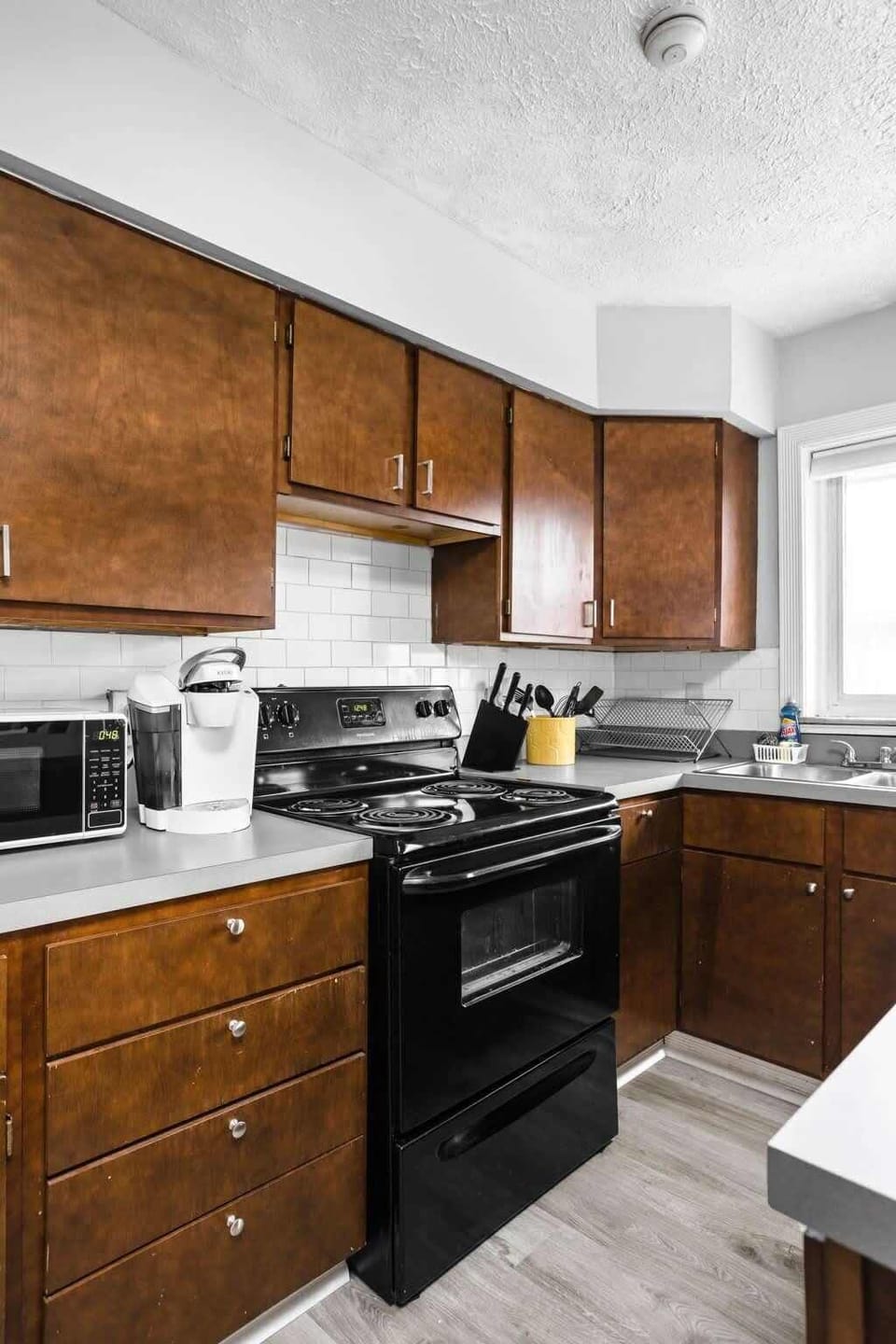 Simple, sweet and efficient - Enjoy every practical utensil and appliance is within arms reach.