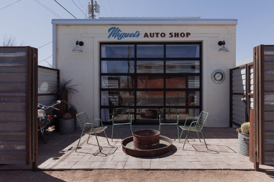 From oil changes to unforgettable stays. Miguel’s Auto Repair Garage is a stand-alone rental!