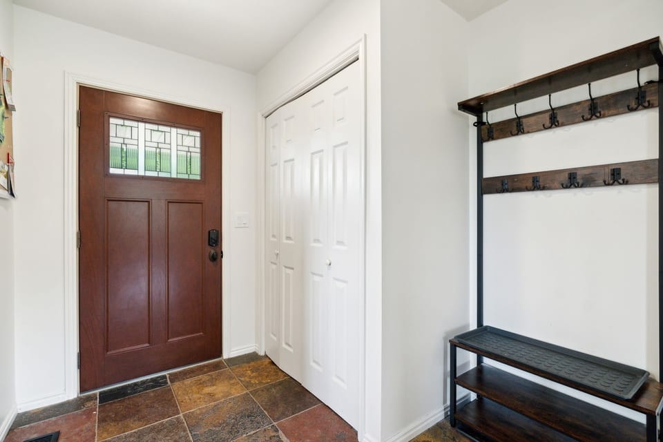 Indoors, Floor, Flooring, Furniture, Door