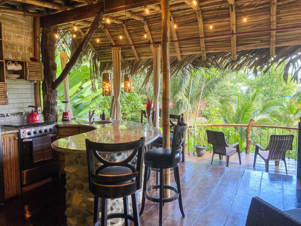 Cook an amazing meal in a fully equipped kitchen with stunning jungle views