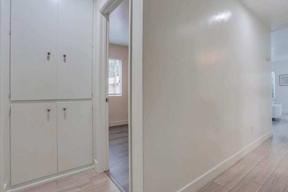 Storage at the end of the hall