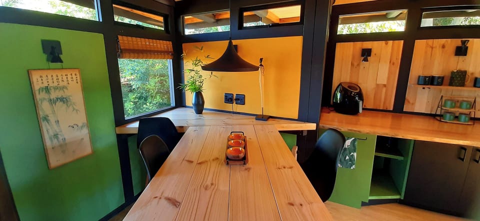 Dining area can seat 4 people